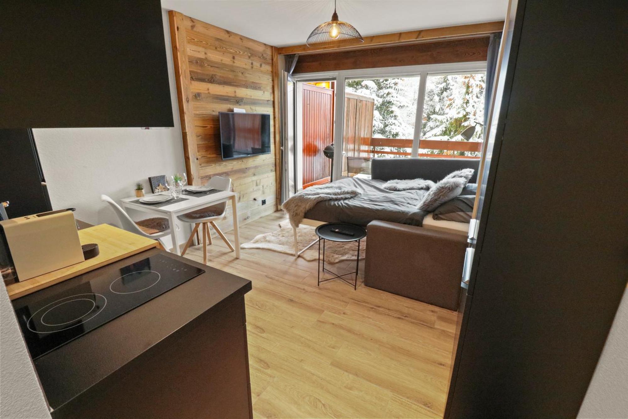 Joli Studio Avec Parking Gratuit Crans-Montana Eksteriør bilde